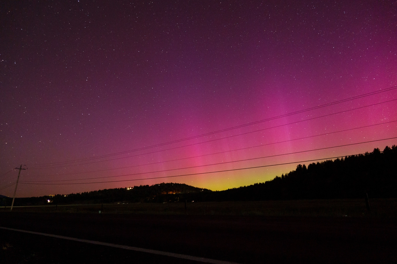 A photo of the aurora borealis