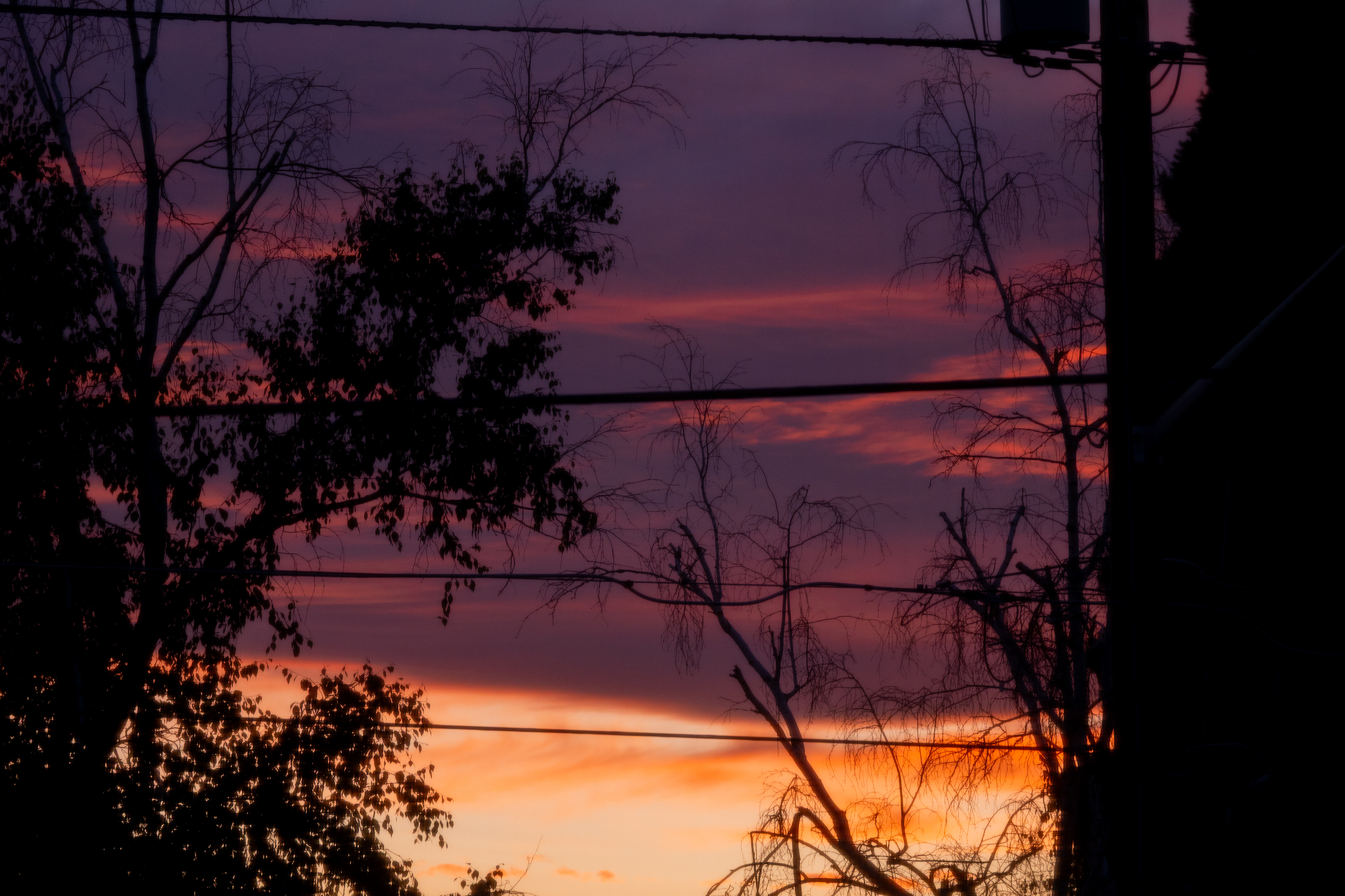 A photo of a sunset