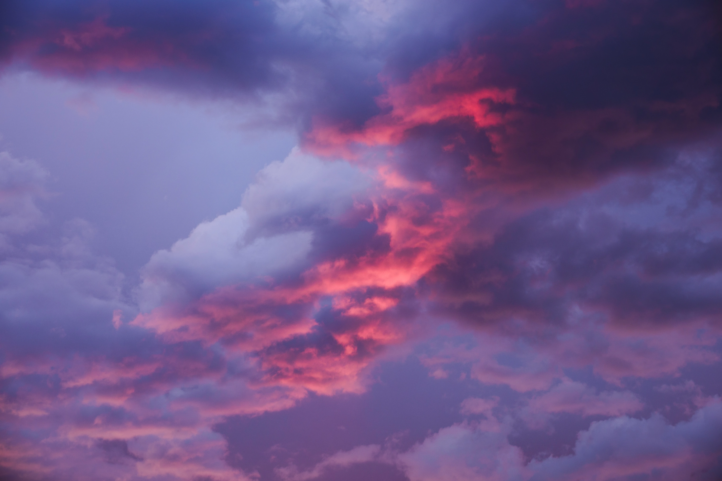 A photo of beautiful pink clouds